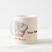 ポーカークイーン コーヒーマグカップ (正面左)
