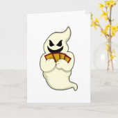 ポーカーゲームの幽霊とトランプ カード (黄色い花)