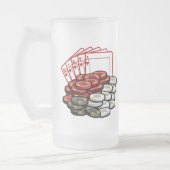 ポーカーゲーム夜ビールのジョッキ フロストグラスビールジョッキ (左)