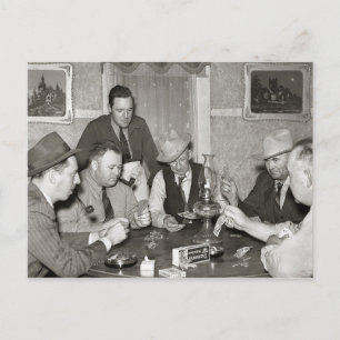 ポーカーゲーム 1939年 ポストカード