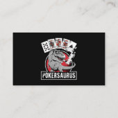 ポーカーザウルスカジノトランプのポーカーTレックス恐竜賭博G 名刺 (裏面)