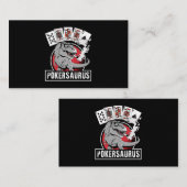 ポーカーザウルスカジノトランプのポーカーTレックス恐竜賭博G 名刺 (正面/裏面)
