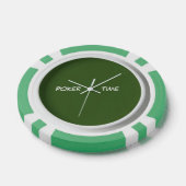 ポーカータイム グリーン ホワイト ポーカーチップ (シングル)