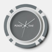 ポーカータイム グレー ホワイト ポーカーチップ (裏面)