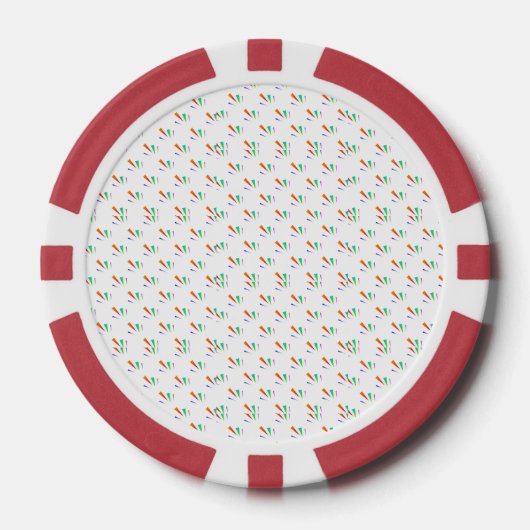 ポーカーチップの表裏ビュー ポーカーチップ (正面)