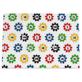 ポーカーチップ ギャンブル カジノ柄 パーティー ギフトバッグ (正面)