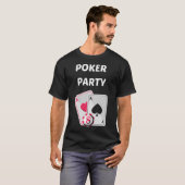 ポーカーパーティーカードゲーム Tシャツ (正面フル)