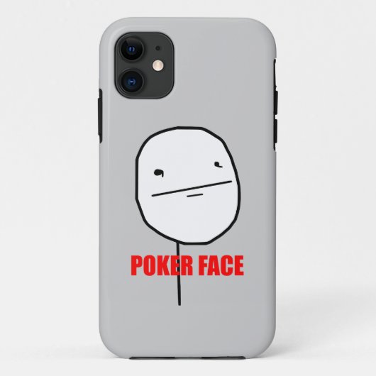 ポーカーフェースのミーム Case-Mate iPhoneケース (裏面)
