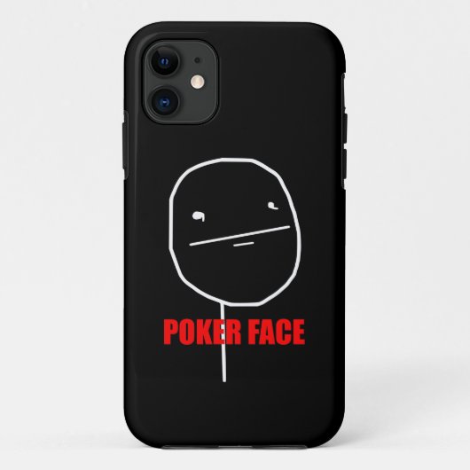 ポーカーフェースのミーム Case-Mate iPhoneケース (裏面)