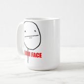 ポーカーフェース-マグ コーヒーマグカップ (正面左)