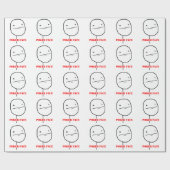 ポーカーフェース-ミーム ラッピングペーパー (フラット)