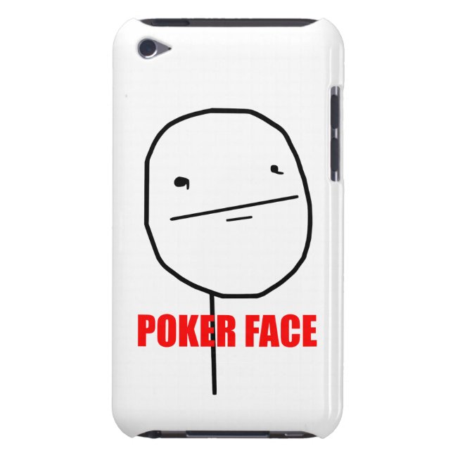 ポーカーフェース- ipod touch 4の場合 Case-Mate iPod touch ケース (裏面)