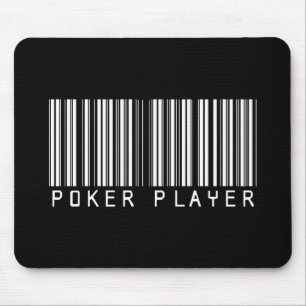 ポーカープレイヤーのバーコード マウスパッド