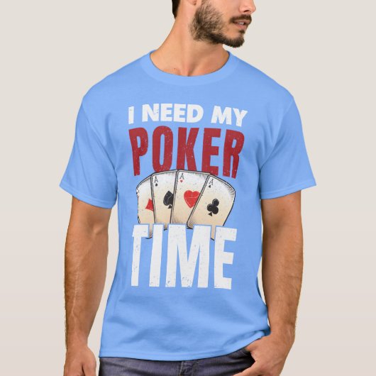 ポーカープレイヤー ポーカライム友達が欲しい Tシャツ (正面)
