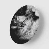 ポーカーポートレート ラウンド壁時計 (傾斜)