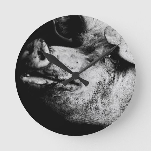 ポーカーポートレート ラウンド壁時計 (正面)