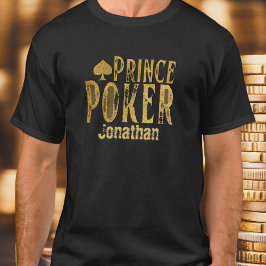 ポーカー王子 楽しい オリジナルTシャツ Tシャツ