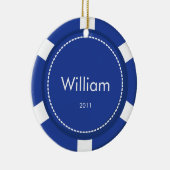 ポーカー用のチップのクリスマスのオーナメント セラミックオーナメント (右)