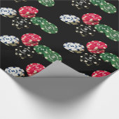 ポーカー用のチップパターン包装紙 ラッピングペーパー (角)