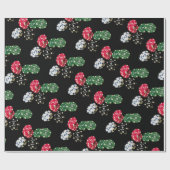 ポーカー用のチップパターン包装紙 ラッピングペーパー (フラット)