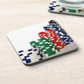 ポーカー用のチップ コースター (左側)