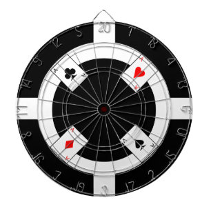 ポーカー用のチップ-黒 ダーツボード