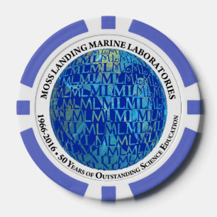 ポーカー用のチップ: MLML第50記念日(地球) ポーカーチップ