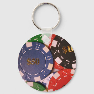 ポーカー用のチップKeychain キーホルダー