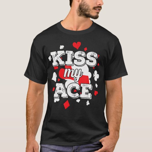 ポーカー エースにキス Tシャツ (正面)