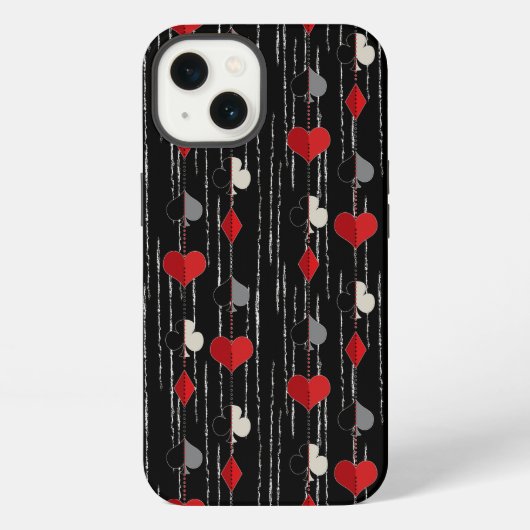 ポーカー トランプのシンボル iPhoneケース (裏面)