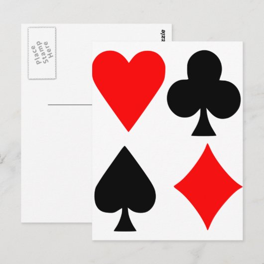ポーカー ポストカード (正面/裏面)
