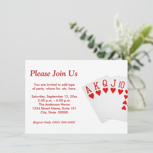 ポーカー 招待状 (スタンド正面)