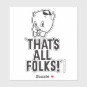 ポーキクラシックー・ピグ「それだけのフォークだ!」 シール (シート)