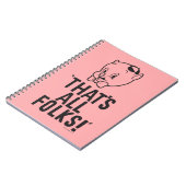 ポーキクラシックー・ピグ「それだけのフォークだ!」 ノートブック (左側)