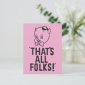 ポーキクラシックー・ピグ「それだけのフォークだ!」 ポストカード (スタンド正面)