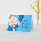 ポーキーピグ |なびく帽子 カード (黄色い花)