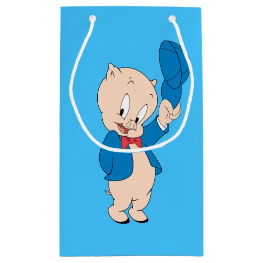 ポーキーピグ |なびく帽子 スモールペーパーバッグ (裏面)