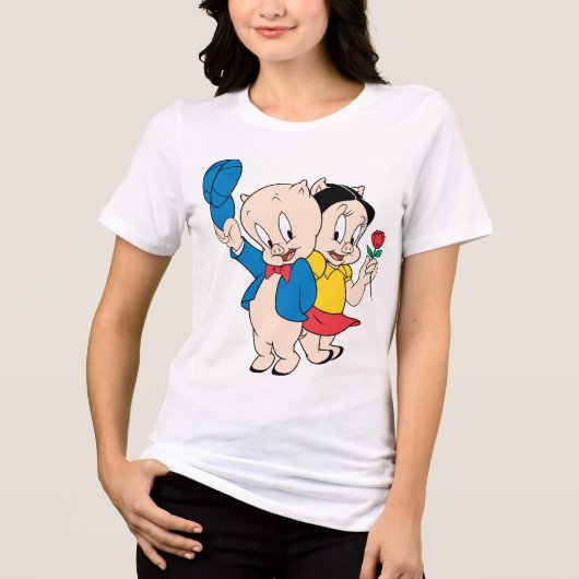 ポーキーピグ&ペチュニア トライブレンドTシャツ (正面)
