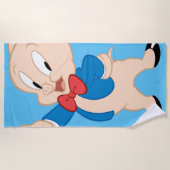 ポーキーピグ |ポーズクラシックの設定 ビーチタオル (正面)