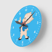 ポーキーピグ |ポーズクラシックの設定 ラウンド壁時計 (傾斜)