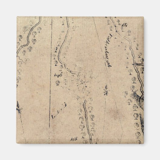 ポーキープシーからアルバニー25へ マグネット (正面)