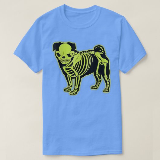 ポークスケルトンのハロウィーン Tシャツ (デザイン正面)