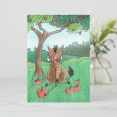 ポークチョップおよび彼女のりんご サンキューカード (スタンド正面)