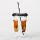 ポークチョップの秋 – 猫アクリルタンブラー アクリルタンブラー (左)