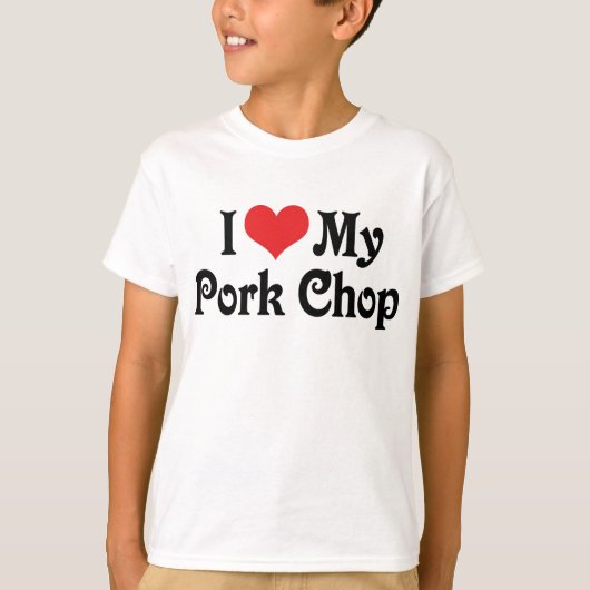 ポークチョップ大好き Tシャツ (正面)