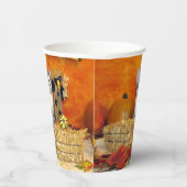 ポークチョップ感謝祭 – ネコ紙カップ 紙コップ (右)