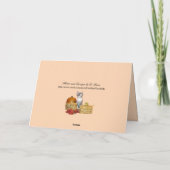 ポークチョップ秋/感謝祭 – かわいい猫カード シーズンカード (裏面)