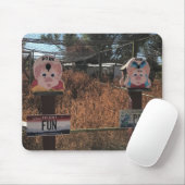 ポークチョップ、おもしろい豚、アイダホおもしろいシンボルや象徴 マウスパッド (マウス)