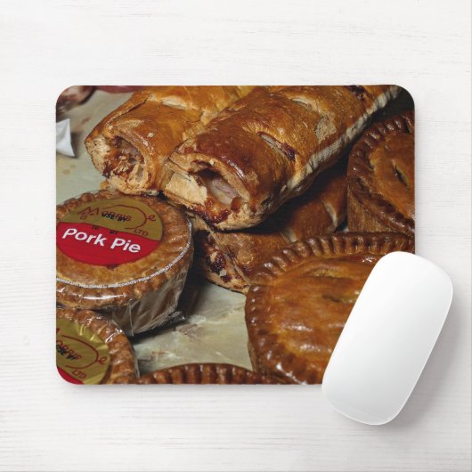 ポークパイおよびソーセージロール マウスパッド (マウス)