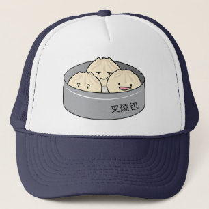 ポークパンの点心の中国のな朝食によってはbbqのパンが蒸気を発しました キャップ